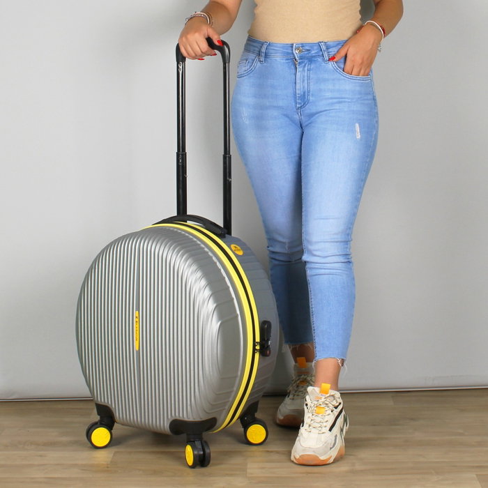 Zoozie Bags Maleta Gris 53x43x27 cm